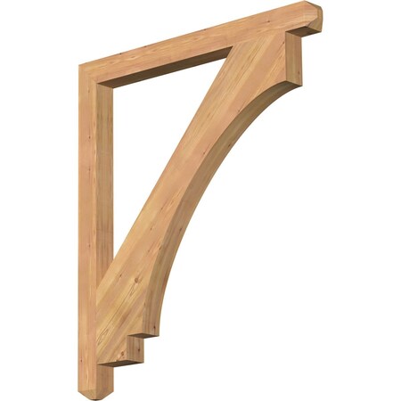 Ekena Millwork Imperial Craftsman Smooth Bracket, Western Red Cedar, 3 1/2"W x 42"D x 48"H BKT04X42X48IMP04SWR